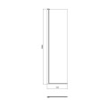 Cersanit Mille ścianka ruchoma kabina WALK-IN chrom szkło transparentne 50 x 200 cm