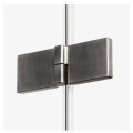 New Trendy Avexa gunmetal brushed kabina prostokątna lewa 120x80x200 cm