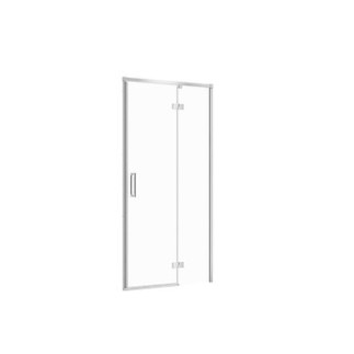 Cersanit Larga drzwi kabiny prysznicowej prawe szkło transparentne profil chrom 100X195