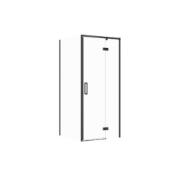 Cersanit Larga kabina kwadratowa 90x90x195 prawa czarna