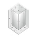 New Trendy Avexa kabina kwadratowa gunmetal brushed 90x90x200 cm-rys.tech.