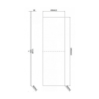 Cersanit Larga blat 140 marmur szary