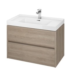 Cersanit Crea szafka 80cm + umywalka dąb