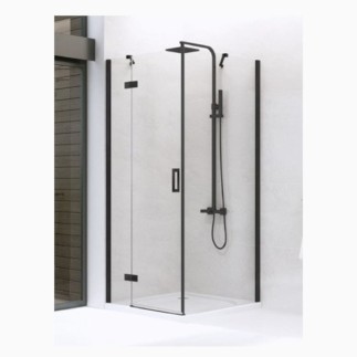 New Trendy New Renoma Black kabina prostokątna prawa 100x90x195cm