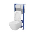 Cersanit Aqua 50  c26 stelaż wc z miską zawieszaną virgo i deską wolnoopadającą