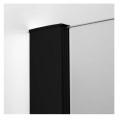 New Trendy kabina New Renoma black prostokątna prawa 100x80x195 cm