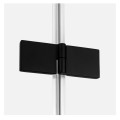 New Trendy kabina New Renoma black prostokątna prawa 100x80x195 cm