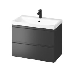 Cersanit Moduo szafka 80cm + umywalka antracyt