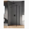 New Trendy New Renoma Black kabina prostokatka prawa 120x90x195cm