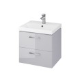 Cersanit Lara zestaw szafka 50cm + umywalka City szary