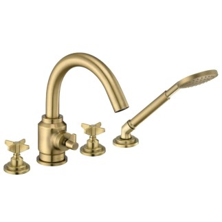 Deante Temisto bateria wannowa 4-otworowa mosiądz