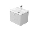 Cersanit Lara zestaw szafka 50cm + umywalka City szary 2