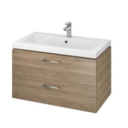 Cersanit Lara zestaw szfka 80cm + umywalka Como orzech