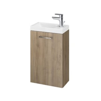 Cersanit Lara zestaw szafka 40cm + umywalka Como orzech