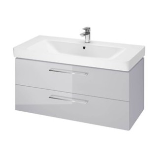 Cersanit Lara zestaw szafka 100cm + umywalka Mille szary
