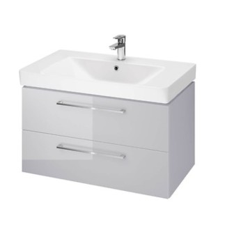 Cersanit Lara zestaw szafka 80cm + umywalka Mille szary