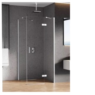 New Trendy kabina New Renoma kwadratowa prawa chrom 80x80x195 cm