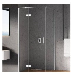 New Trendy kabina New Renoma prostokątna lewa chrom 100x80x195 cm