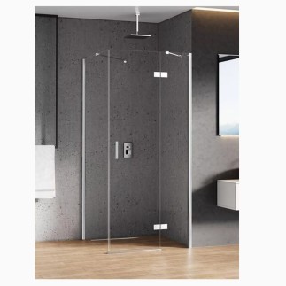 New trendy New Renoma kabina prostokątna lewa chrom 120x80x195 cm