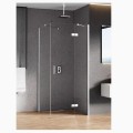 New Trendy New Renoma kabina prostokątna prawa chrom 100x90x195 cm