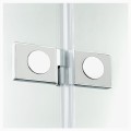 New Trendy New Renoma kabina prostokątna  prawa chrom 100x80x195 cm