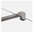 New Trendy Nesta kabina prysznicowa walk in gunmetal brushed 120*200.