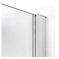 New Trendy kabina New Renoma kwadratowa prawa chrom 80x80x195 cm
