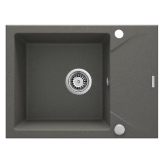 Deante Evora zlewozmywak granitowy 1-komorowy z ociekaczem 59,0x44,0x19,3 cm