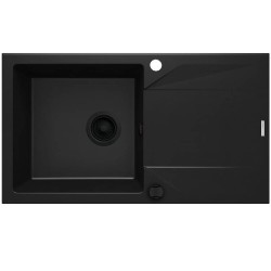 Deante Evora zlewozmywak granitowy 1-komorowy z ociekaczem 78x44 nero.