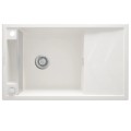Deante Magnetic zlewozmywak granitowy magnetyczny 1-komorowy z ociekaczem  82x50 alabaster.