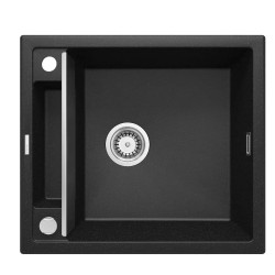 Deante Magnetic zlewozmywak granitowy magnetyczny 1-komorowy 56x50 grafit metalik.