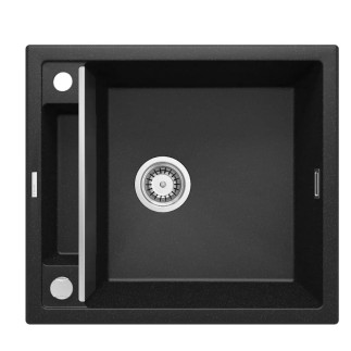 Deante Magnetic zlewozmywak granitowy magnetyczny 1-komorowy 56x50 grafit metalik