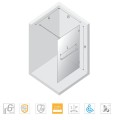 New Trendy Avexa copper walk-in 110x200cm - dane techniczne