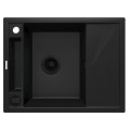 Deante Magnetic zlewozmywak granitowy magnetyczny 1-komorowy z ociekaczem  64x50 nero.