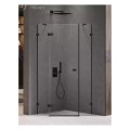 New Trendy Avexa kabina pięciokątna lewa black 90x90x200 cm
