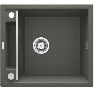 Deante Magnetic zlewozmywak granitowy magnetyczny 1-komorowy 56x50 antracyt metalik