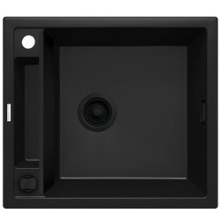 Deante Magnetic zlewozmywak granitowy magnetyczny 1-komorowy 56x50 nero.