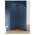 New Trendy Avexa gold brushed walk-in 100x200cm