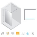 New Trendy Avexa gold shine walk-in 100x200cm - dane techniczne