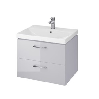 Cersanit Lara zestaw szafka 60cm + umywalka City szary