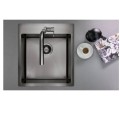 Deante Olfato Precious zlewozmywak stalowy 1-komorowy 55,0x50,5x20,0 cm titanium.
