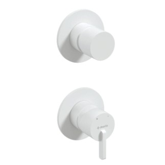 Deante Silia bateria prysznicowa podtynkowa z przełącznikiem natrysku bianco