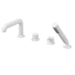 Deante Silia bateria wannowa 4-otworowa bianco.