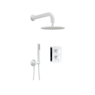 Deante Silia zestaw podtynkowy natryskowy z boxem mieszaczowym bianco