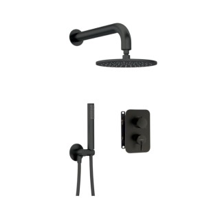 Deante Silia zestaw podtynkowy natryskowy z boxem mieszaczowym nero