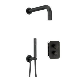 Deante Silia zestaw podtynkowy natryskowy z boxem mieszaczowym nero