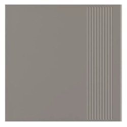 Paradyż classica Bazo grys monokolor mat stopnica gresowa 30x30cm