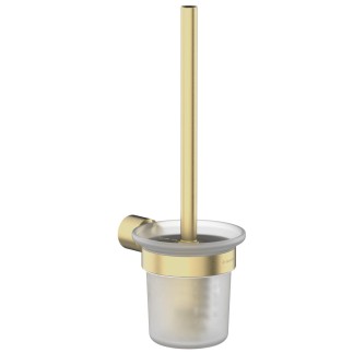 Deante Arnika szczotka wc wisząca z pojemnikiem złoto szczotkowane
