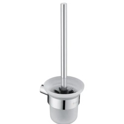 Deante Round szczotka  wc z pojemnikiem  wisząca chrom