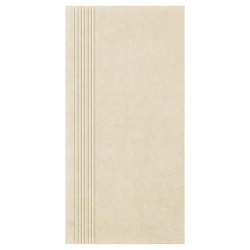 Paradyż Intero płytka gresowa nieszkliwiona stopnica matowa beige 29,8x59,8 cm